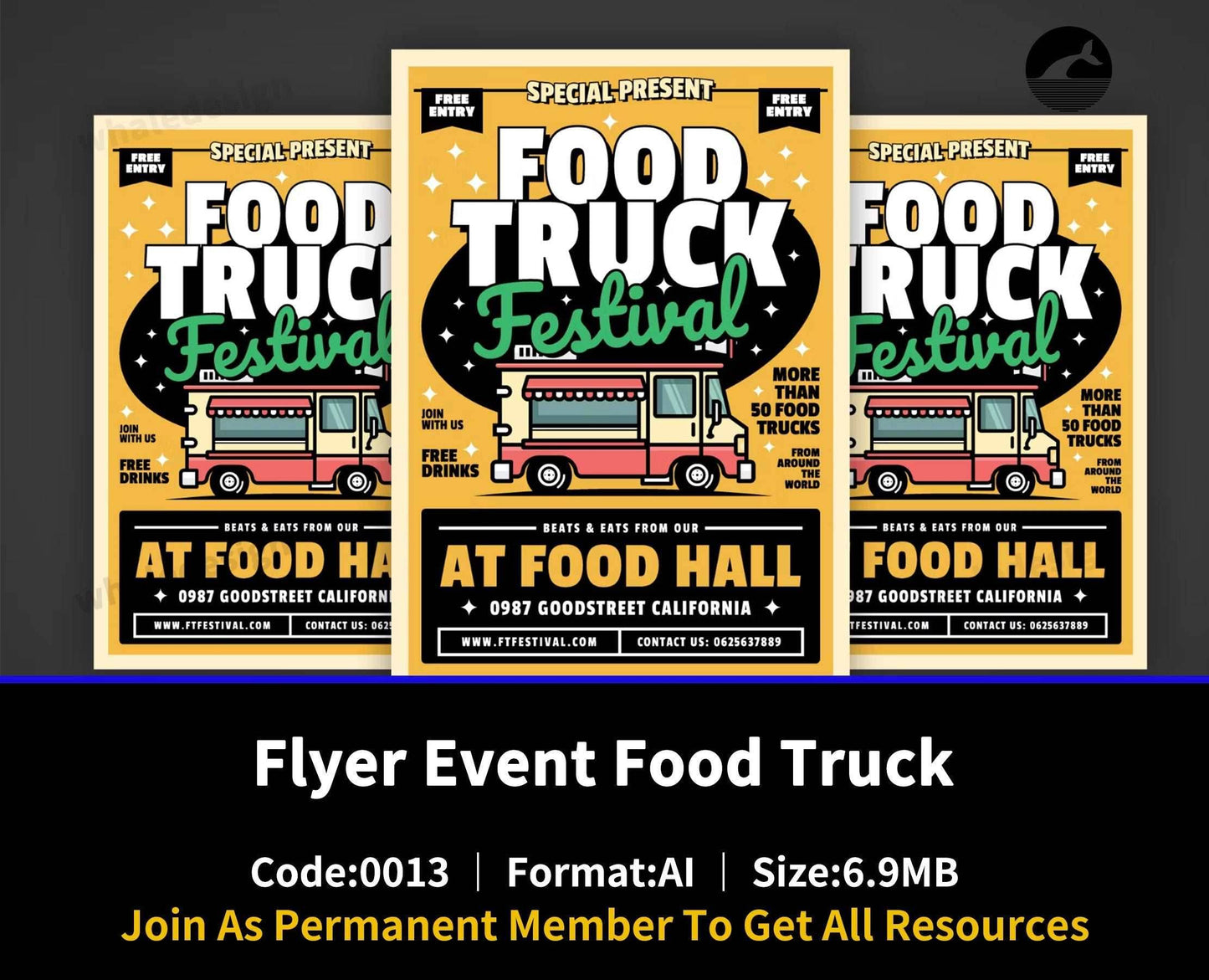 13Flyer Event Food Truck - whaledesign