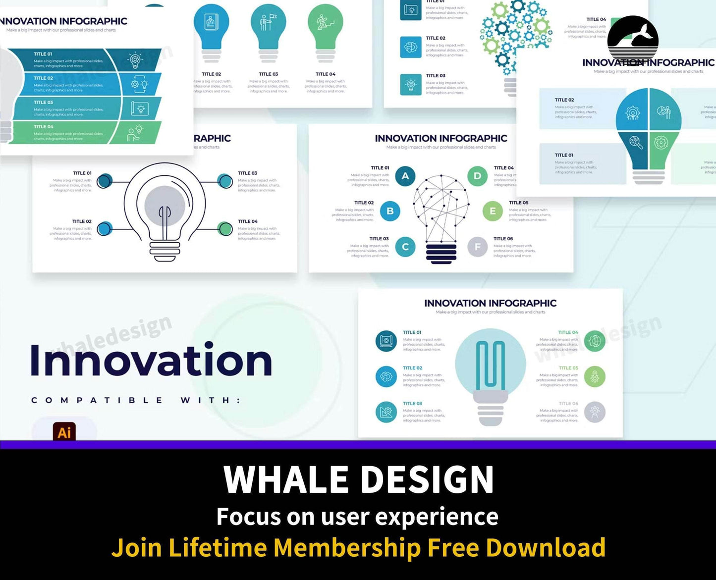 267Business Innovation Slides Illustrator Infographic - whaledesign