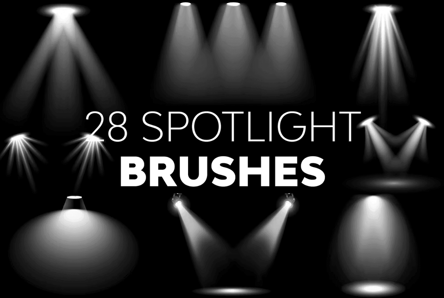523 Spotlight Brushes - whaledesign