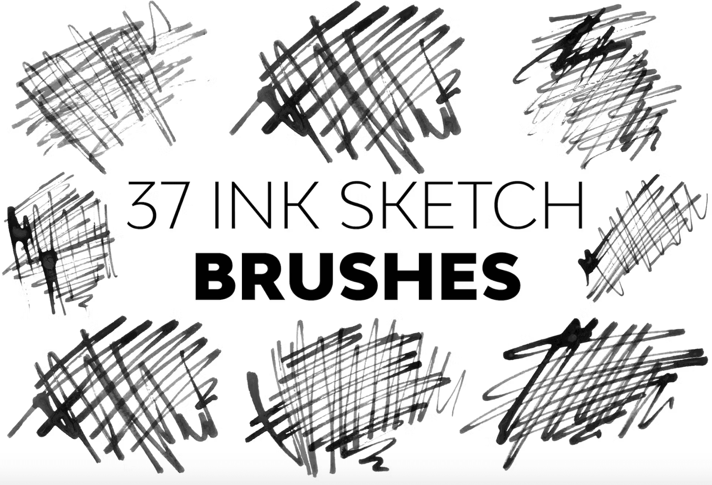 535 Ink Sketch Brushes - whaledesign