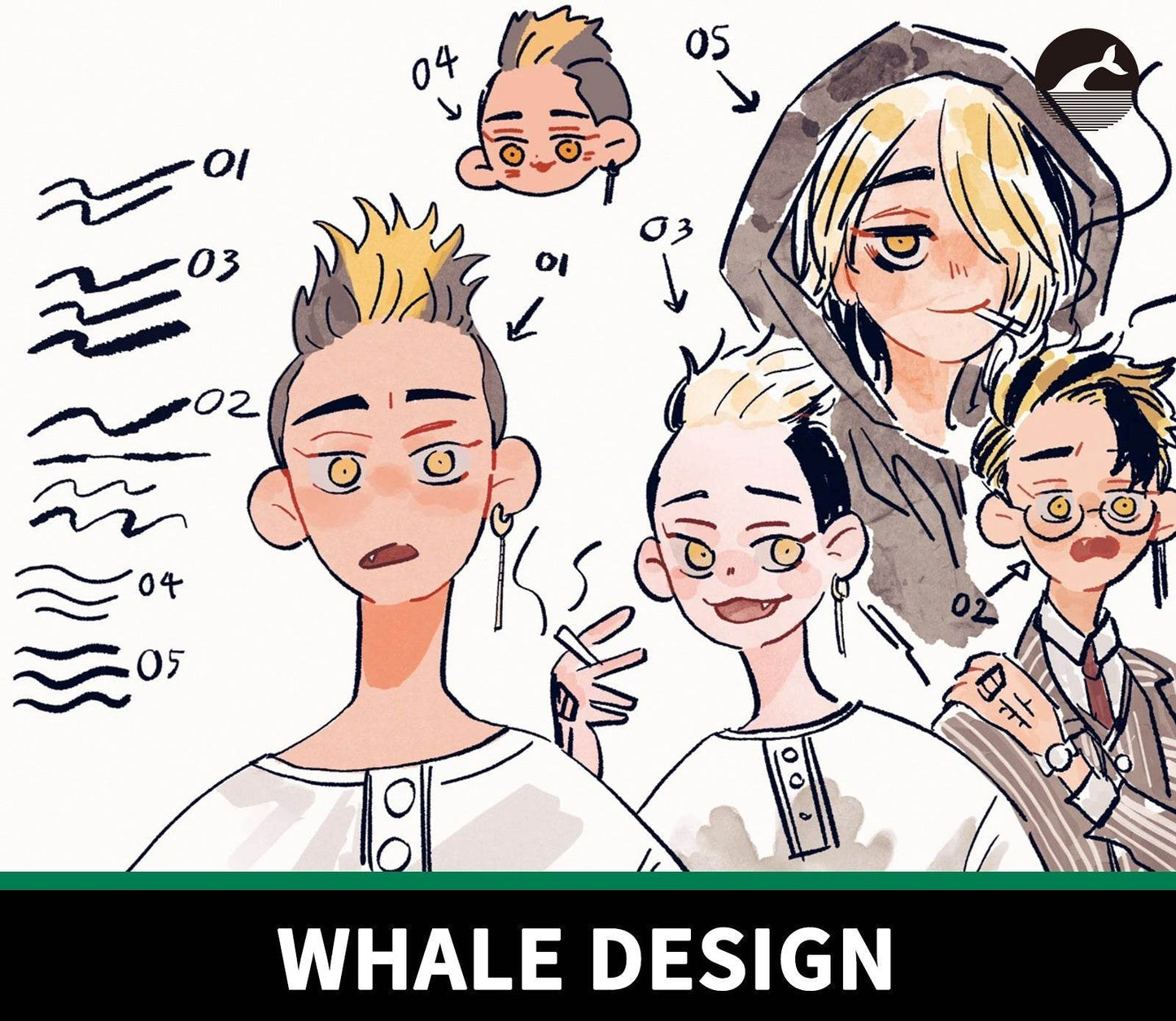 741 Procreate J.Pen Brush Set - whaledesign