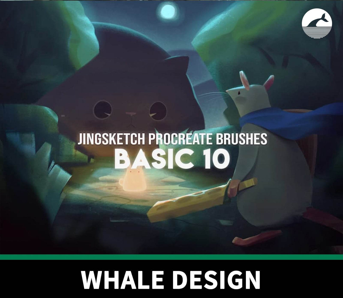 808 Jingsketch Brushes: 10 Basic Procreate Brushes - whaledesign