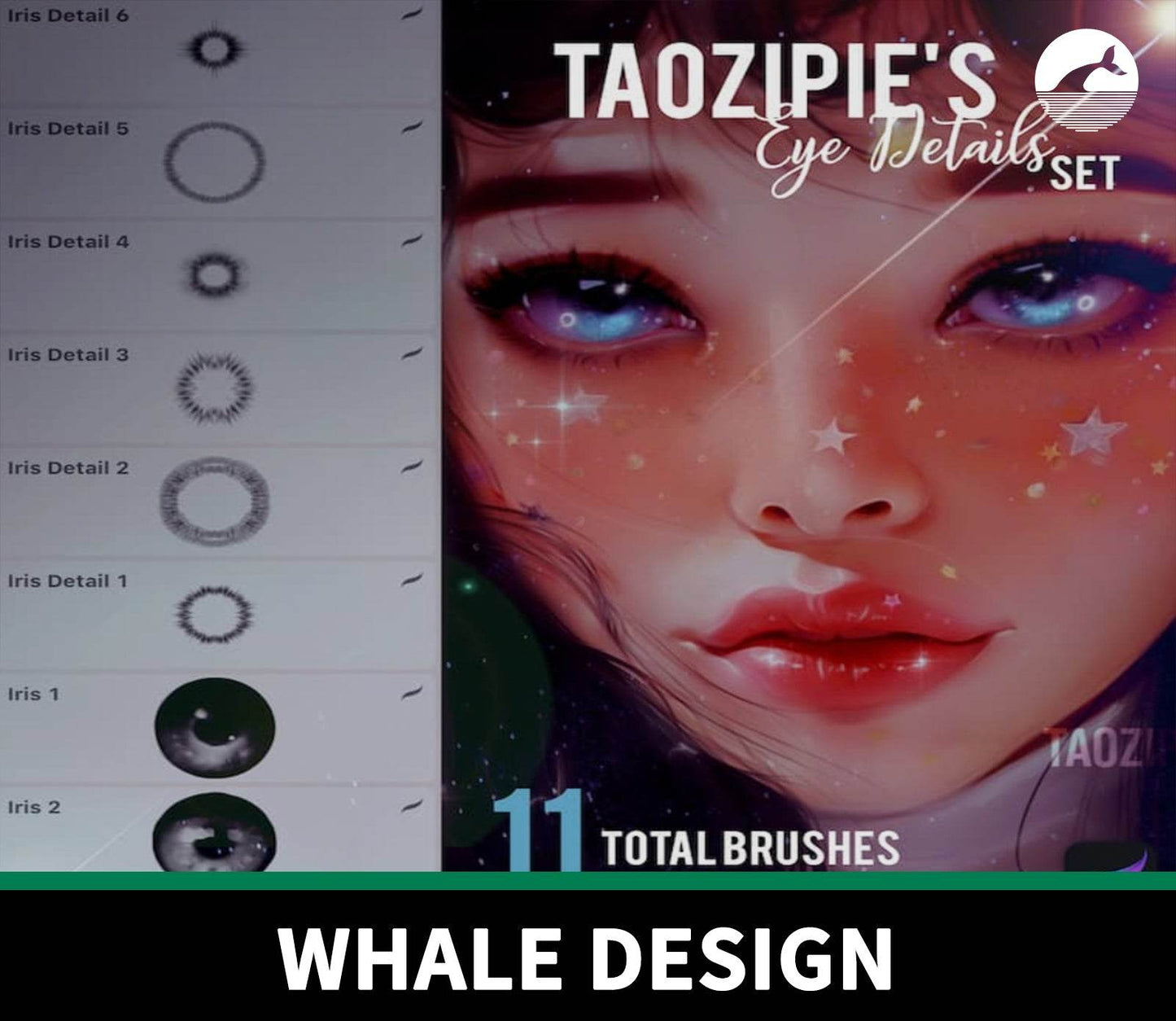 912 Taozipie Eye Detail Brush Set - whaledesign