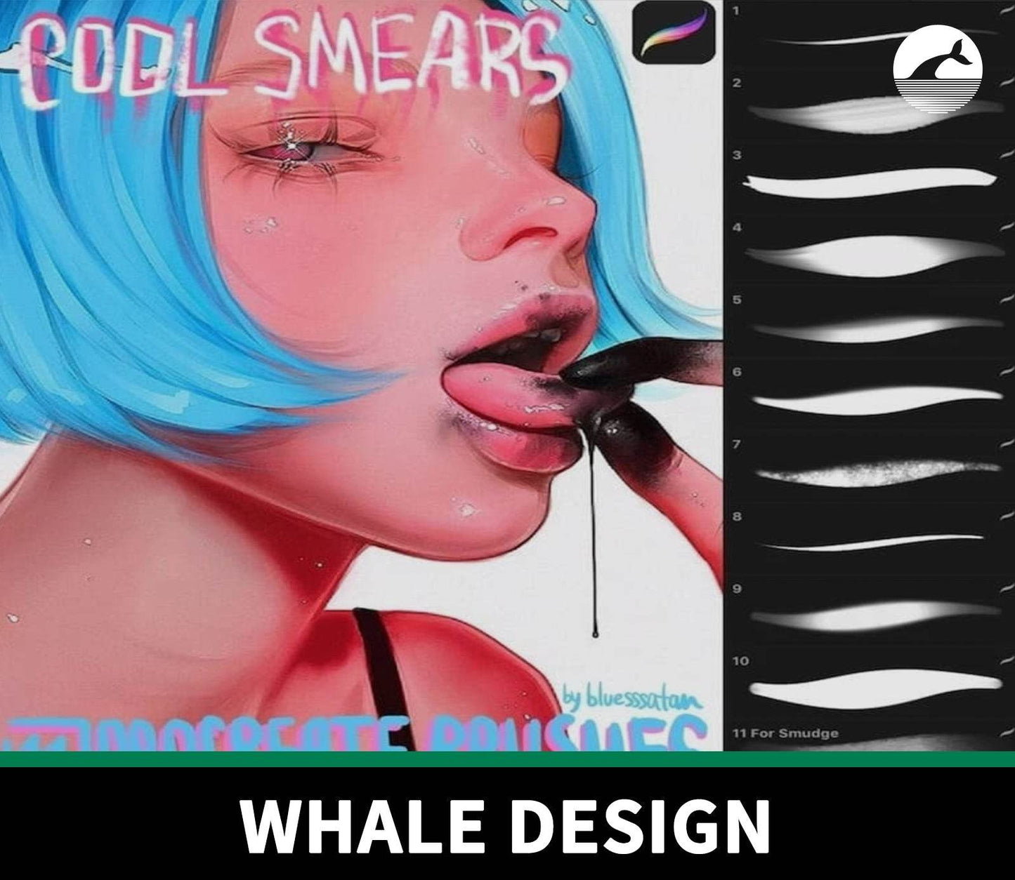 914 Portrait Smudge Brush - whaledesign