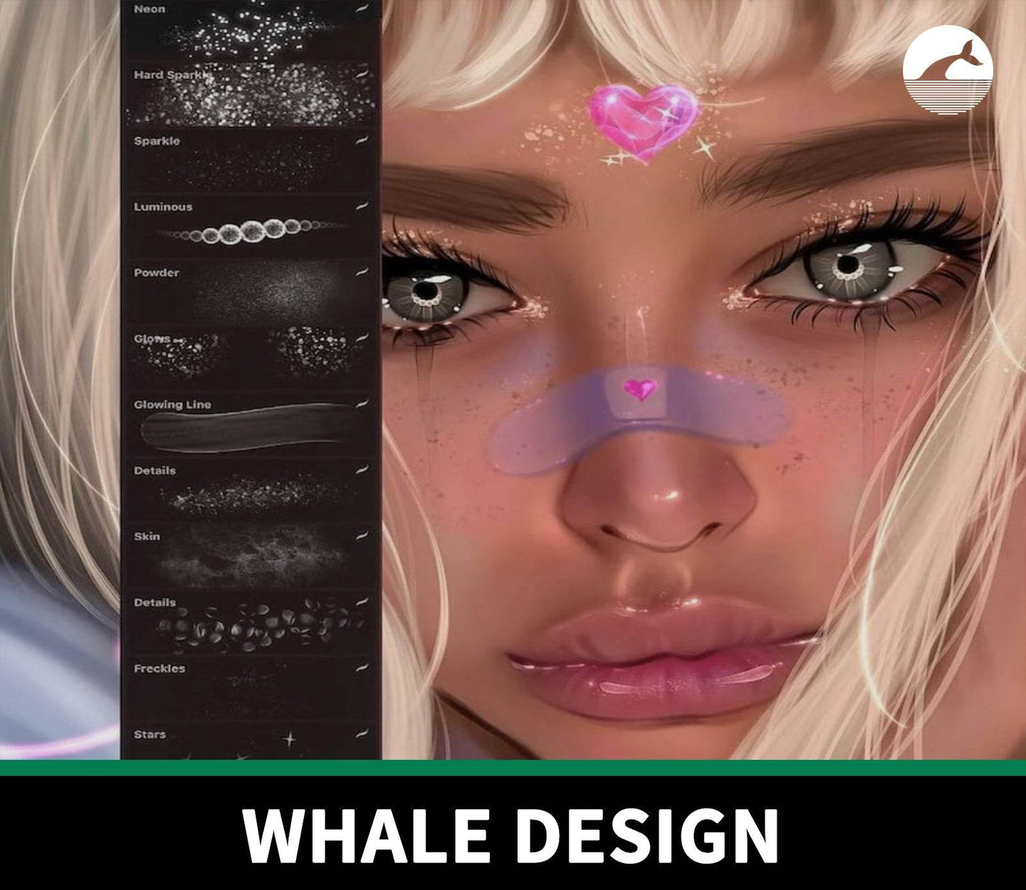 941 Glitter Brush Set - whaledesign