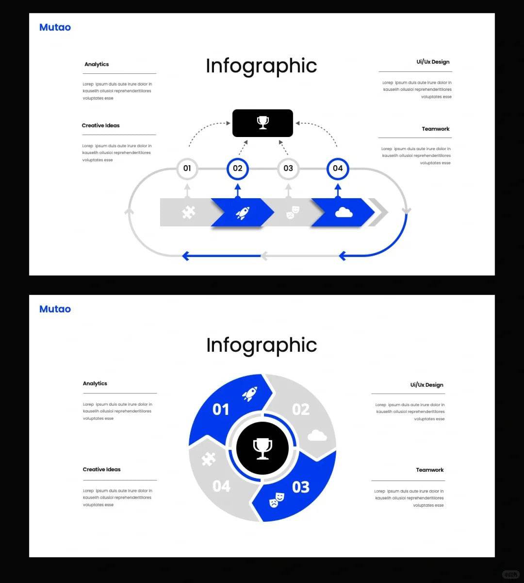 1015 Take a look at the unforgettable blue and white color PPT template - whaledesign