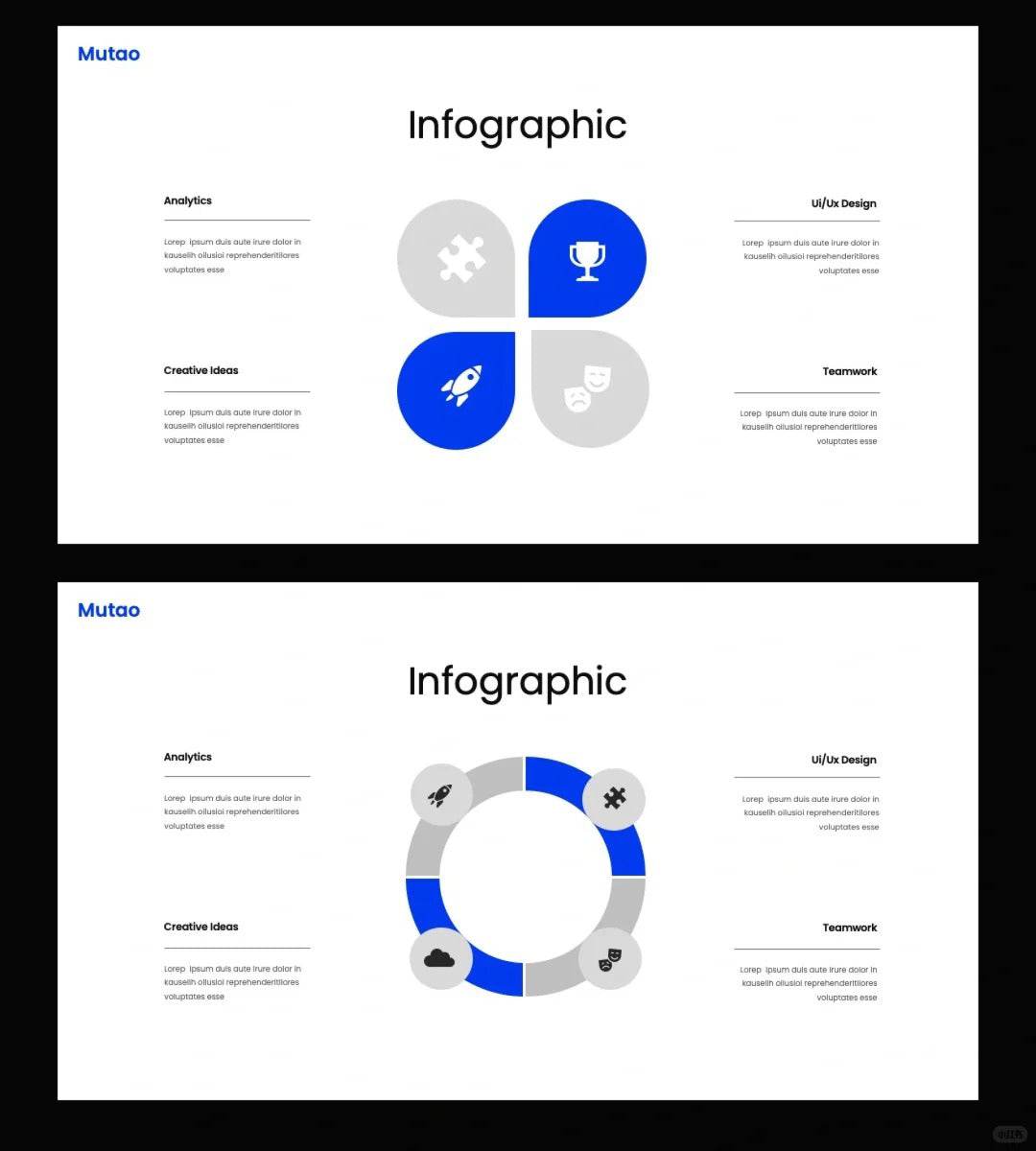 1015 Take a look at the unforgettable blue and white color PPT template - whaledesign