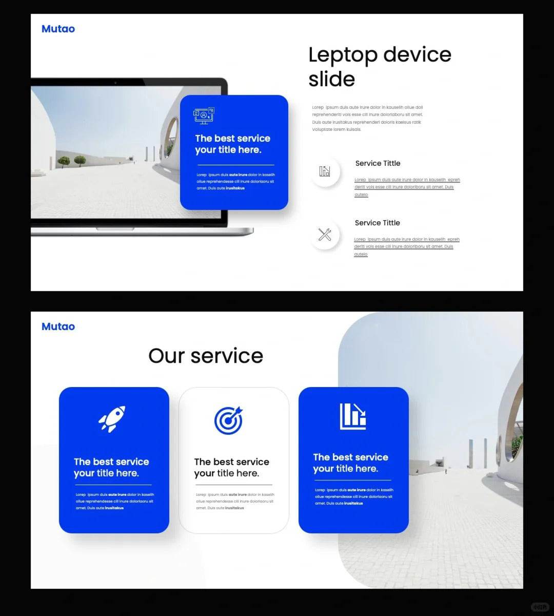 1015 Take a look at the unforgettable blue and white color PPT template - whaledesign