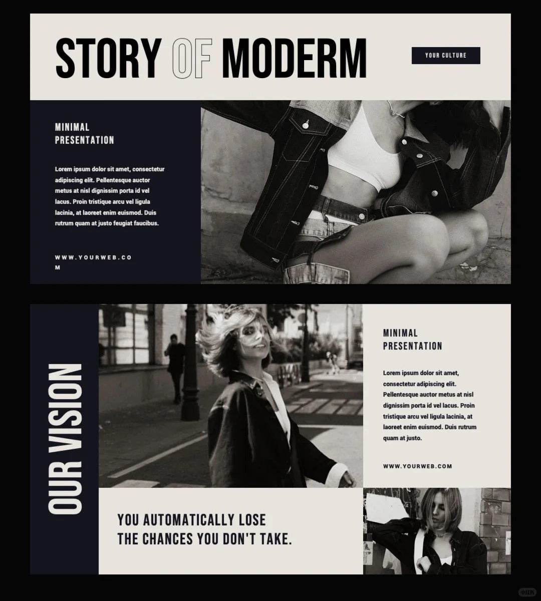 1016 A PPT template that is perfect for brand albums - whaledesign