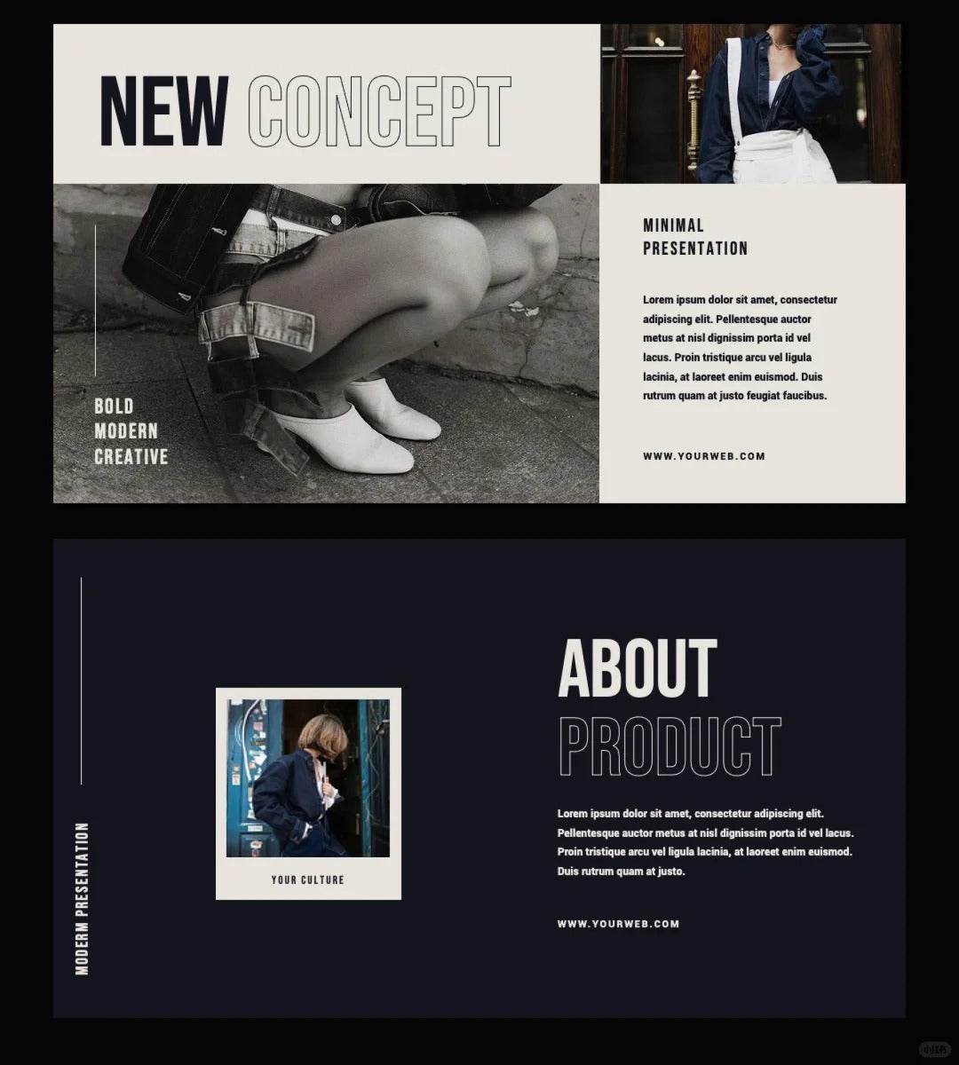 1016 A PPT template that is perfect for brand albums - whaledesign