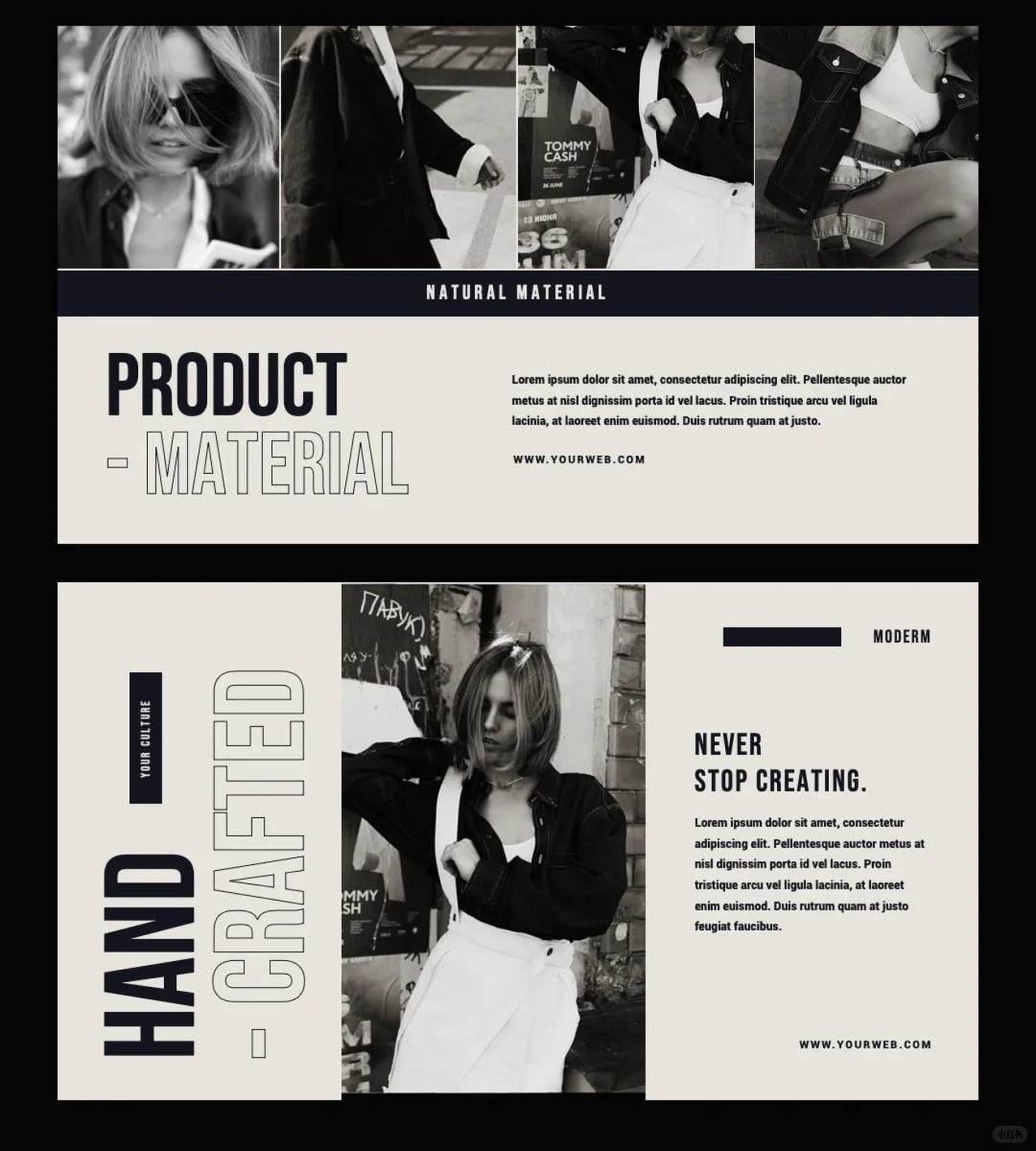 1016 A PPT template that is perfect for brand albums - whaledesign