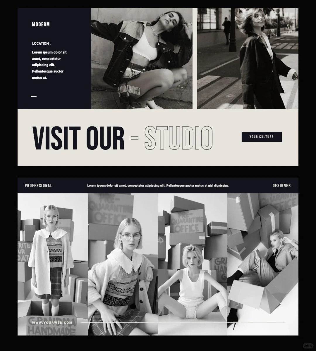 1016 A PPT template that is perfect for brand albums - whaledesign