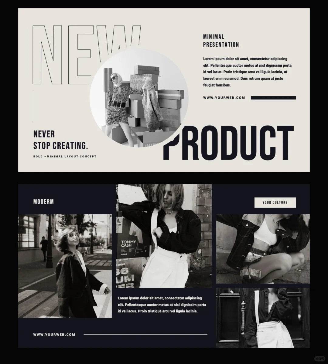 1016 A PPT template that is perfect for brand albums - whaledesign
