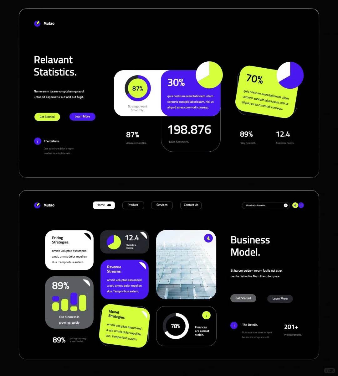 1018 Apple's Bento Box style for PPT design - whaledesign