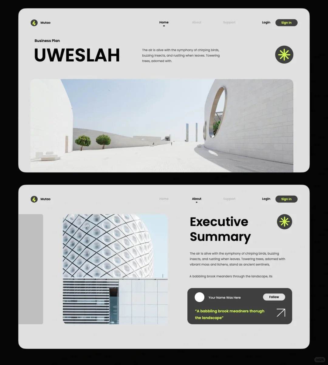 1021 High-end PPT template suitable for project reporting - whaledesign
