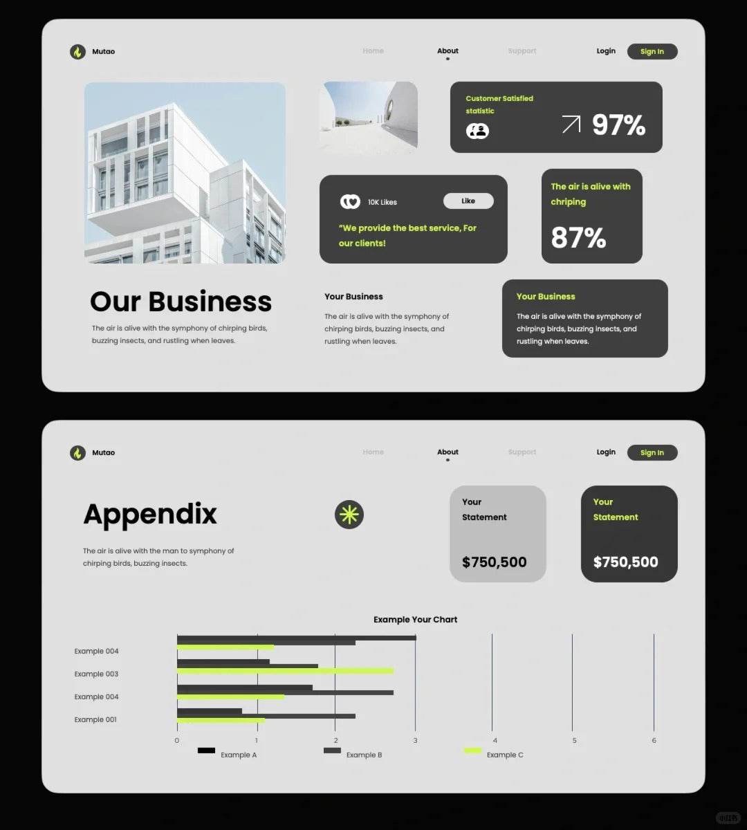 1021 High-end PPT template suitable for project reporting - whaledesign