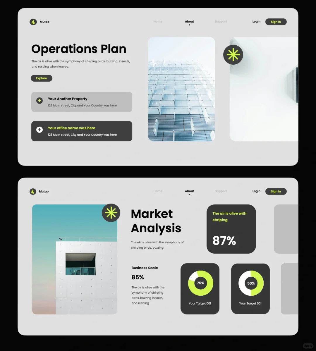 1021 High-end PPT template suitable for project reporting - whaledesign
