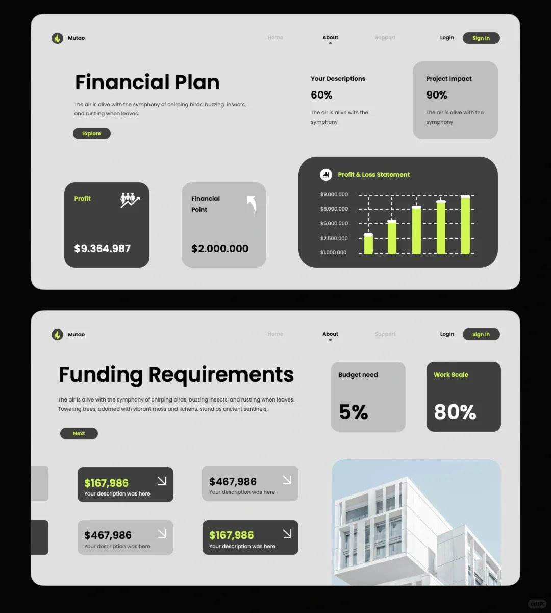 1021 High-end PPT template suitable for project reporting - whaledesign