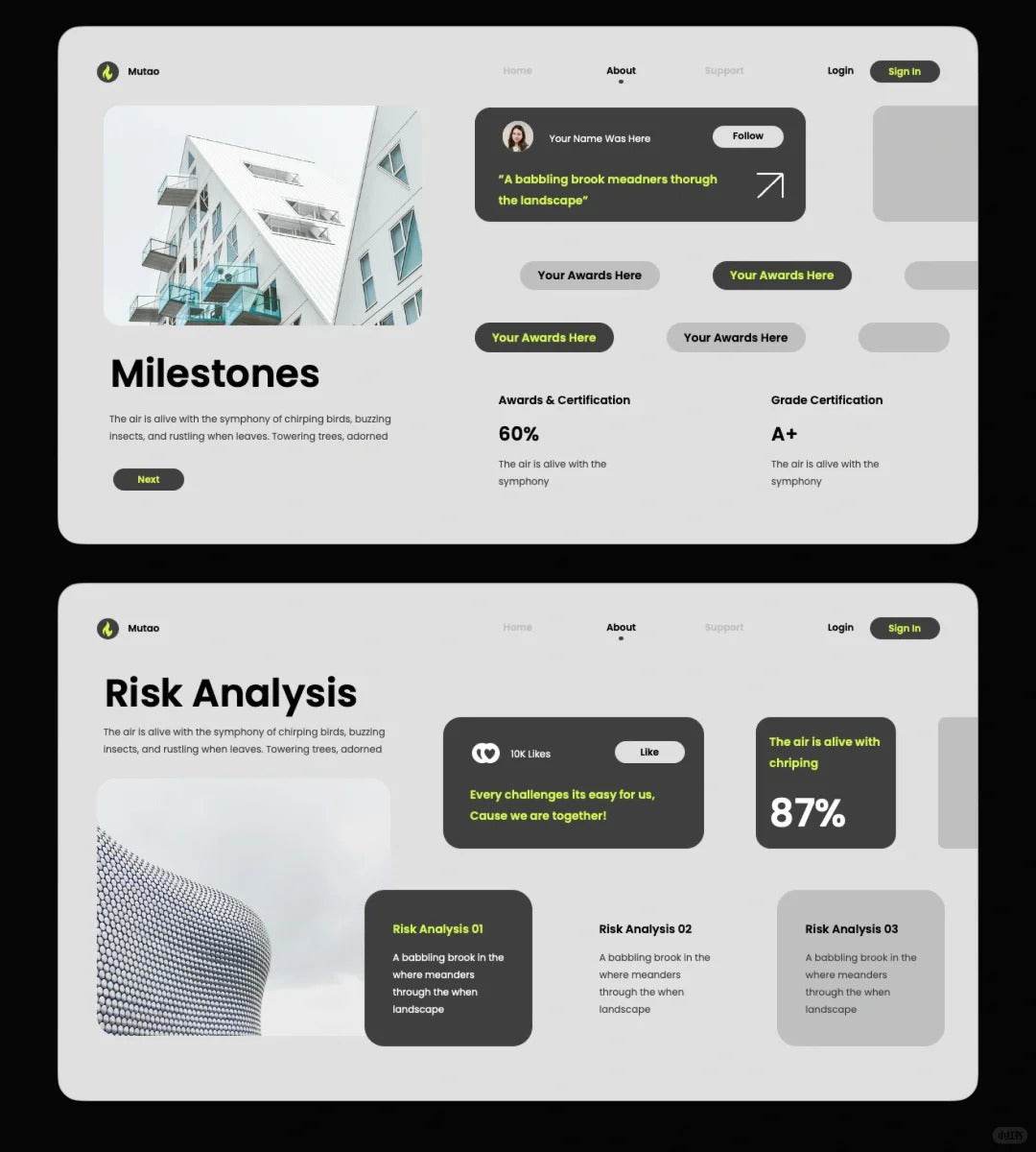 1021 High-end PPT template suitable for project reporting - whaledesign