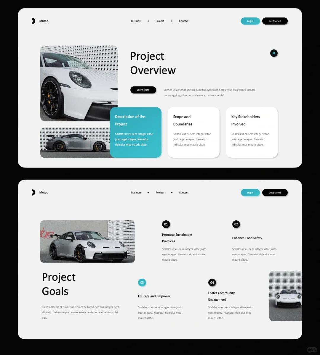 1022 Simple and clean blue and white color scheme PPT - whaledesign