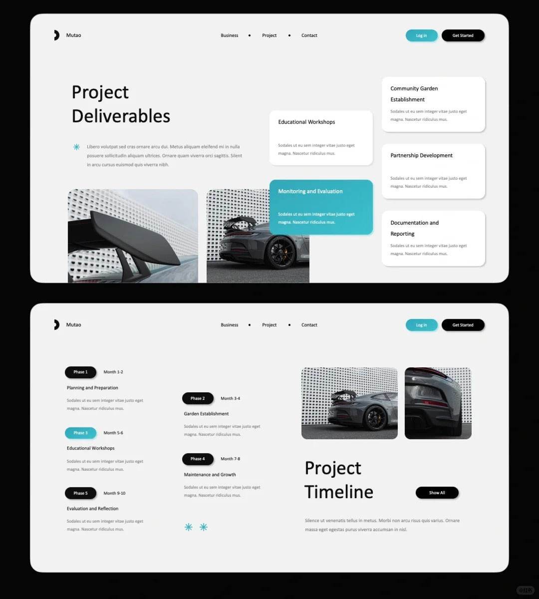 1022 Simple and clean blue and white color scheme PPT - whaledesign