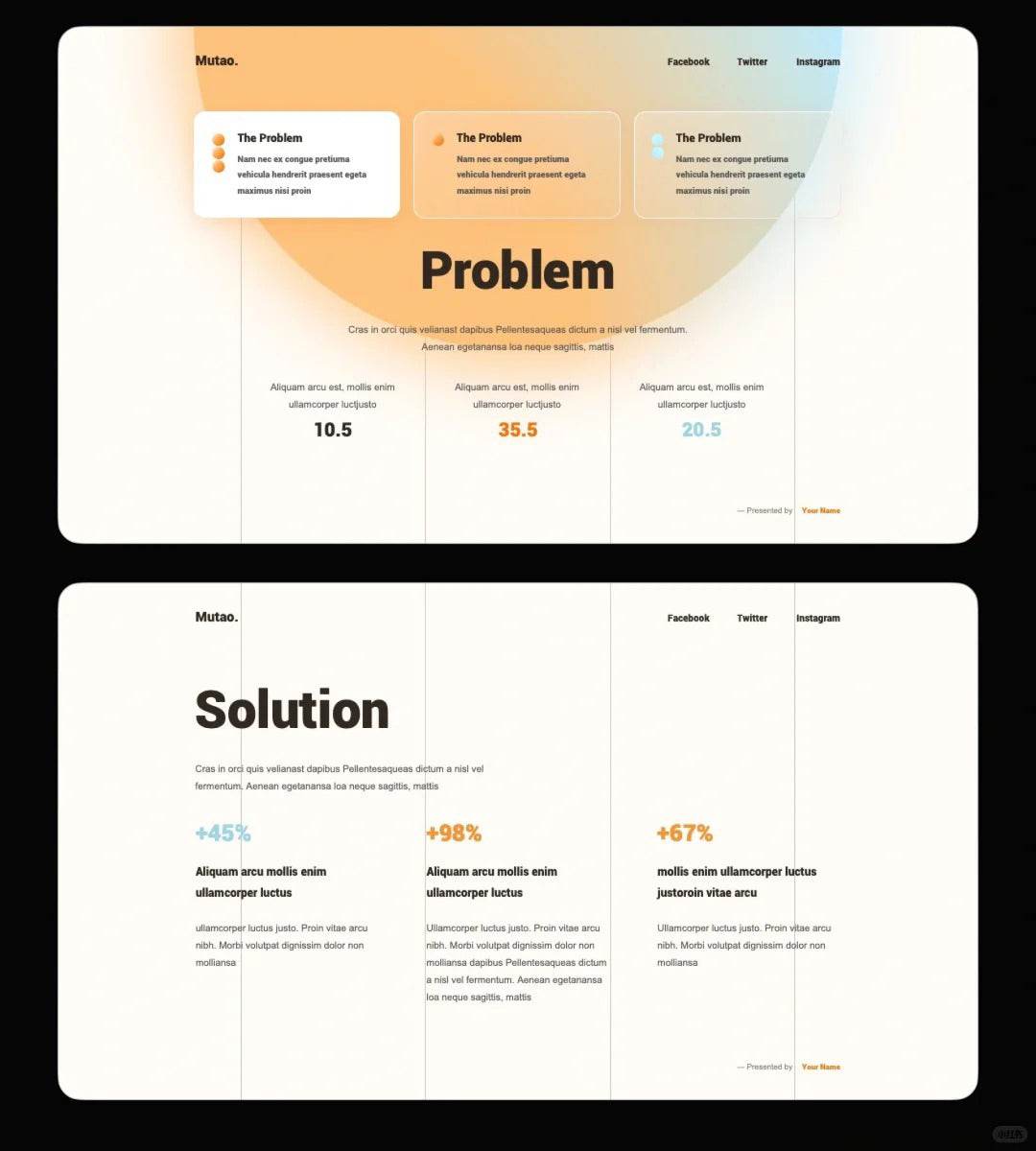 1028 My colleague praised my PPT template for its hazy beauty. - whaledesign