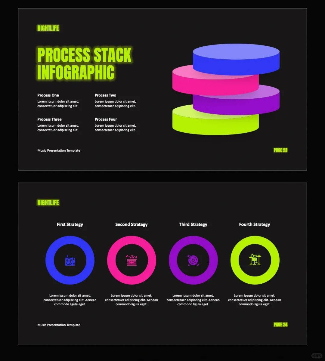 1046 Rock style PPT template - whaledesign
