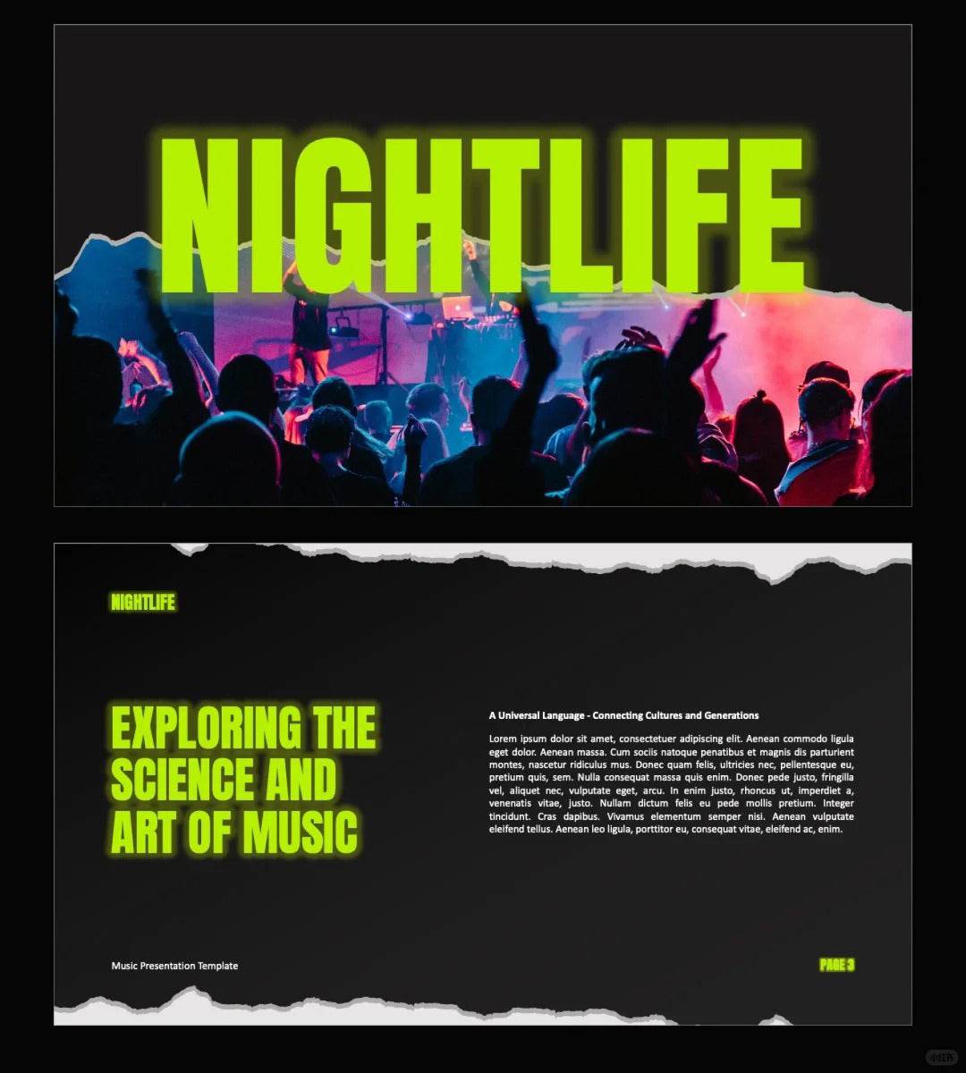 1046 Rock style PPT template - whaledesign
