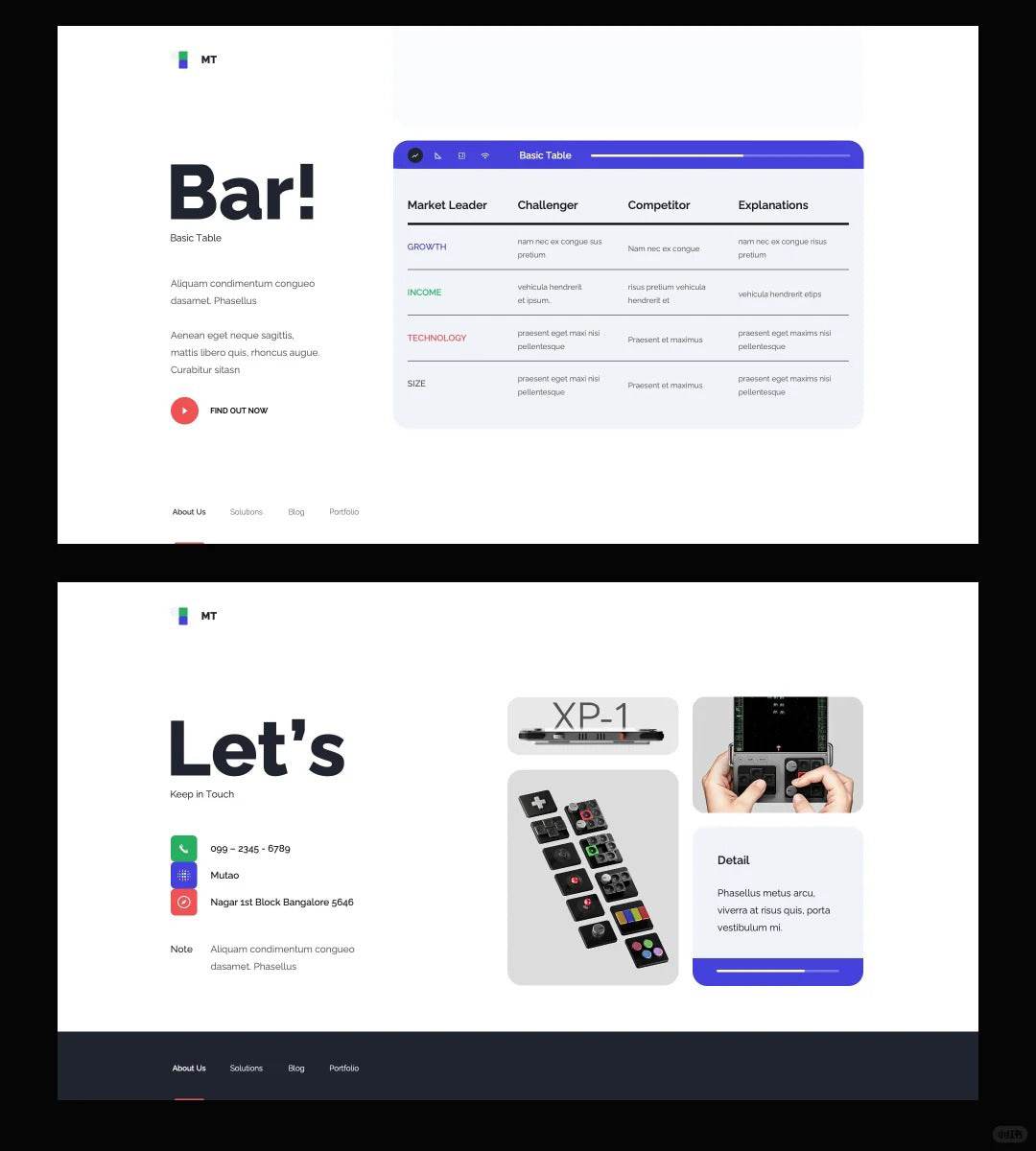 1070 Left and right columns + card thinking, PPT plays new tricks - whaledesign