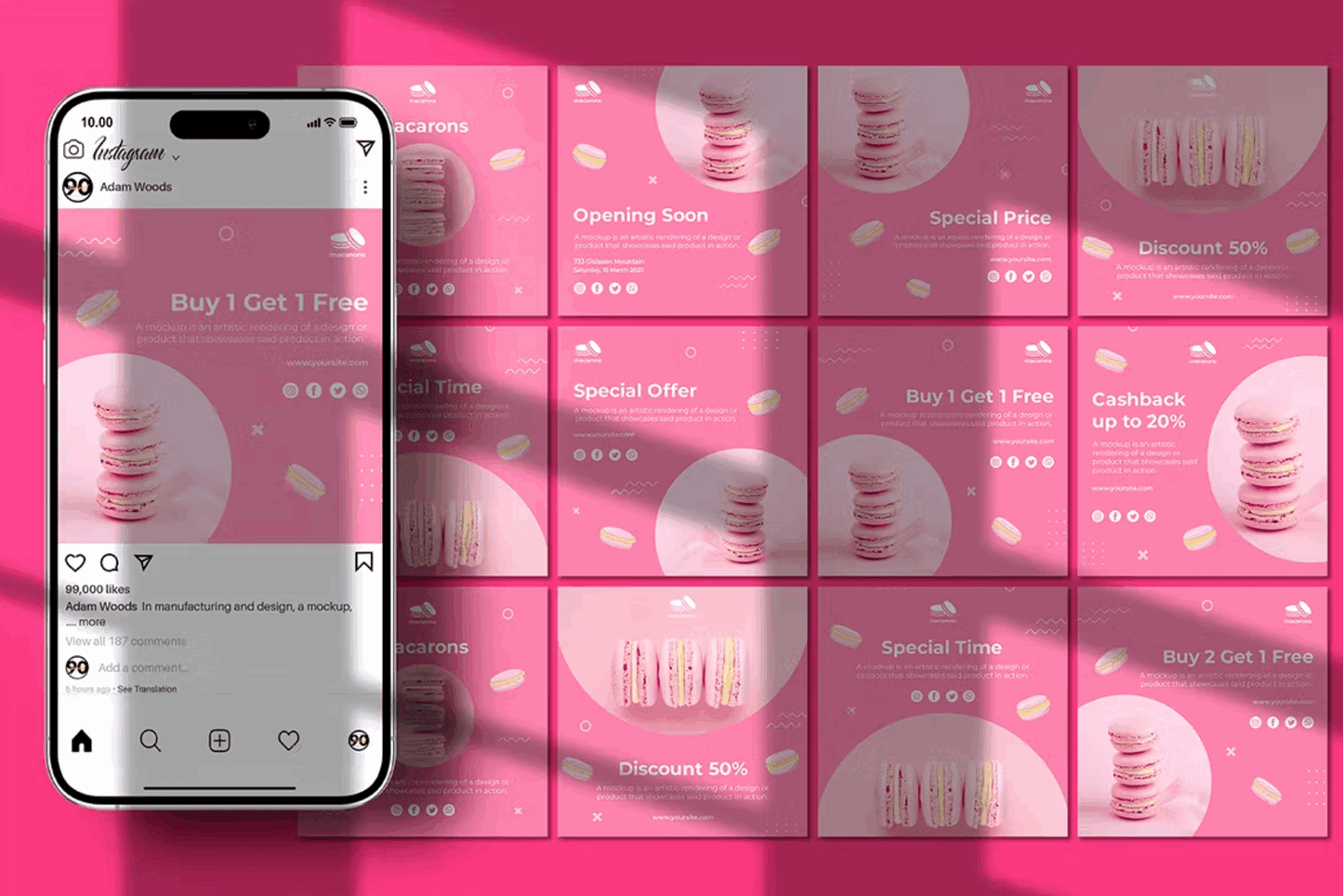 116Branding Instagram Post Mockups - whaledesign