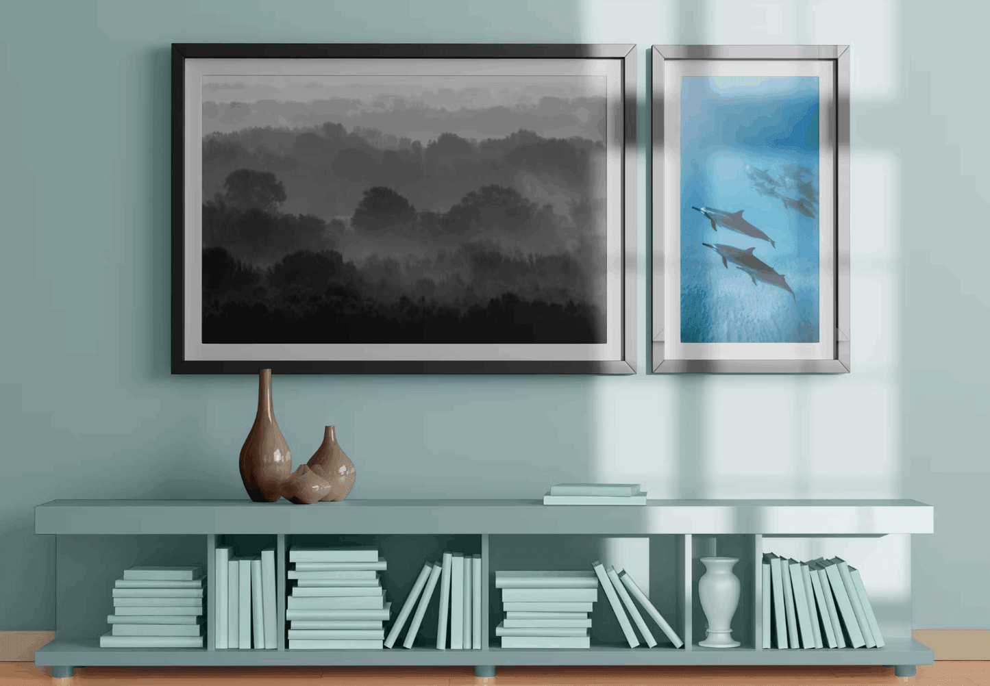 103Set of 2 Poster in Room Mockup - whaledesign