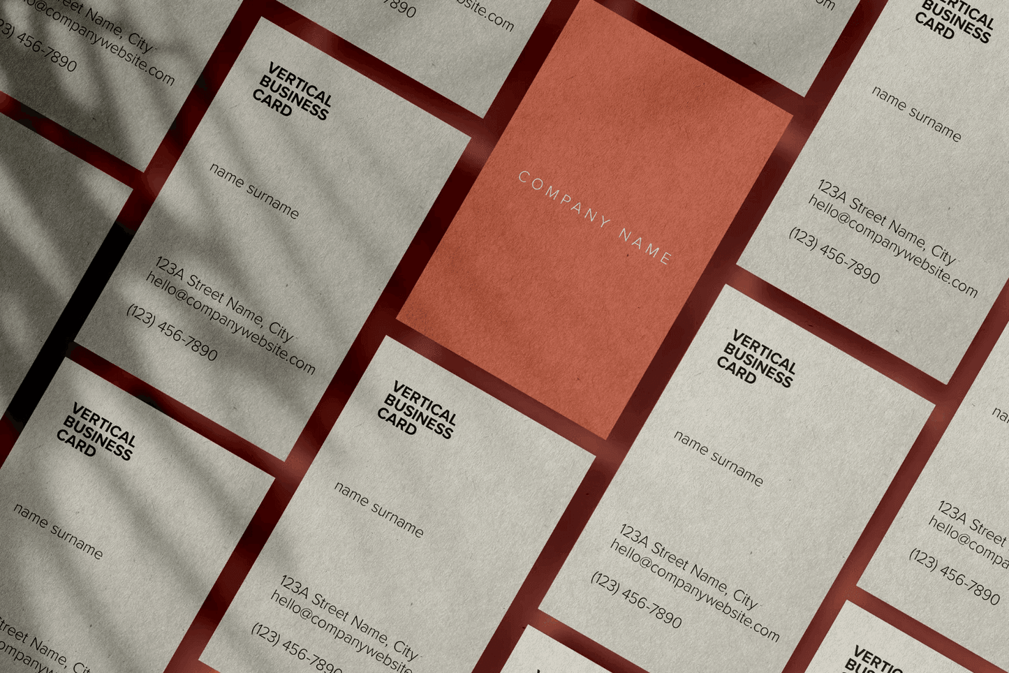 131Vertical Business Card Mockup Design - whaledesign