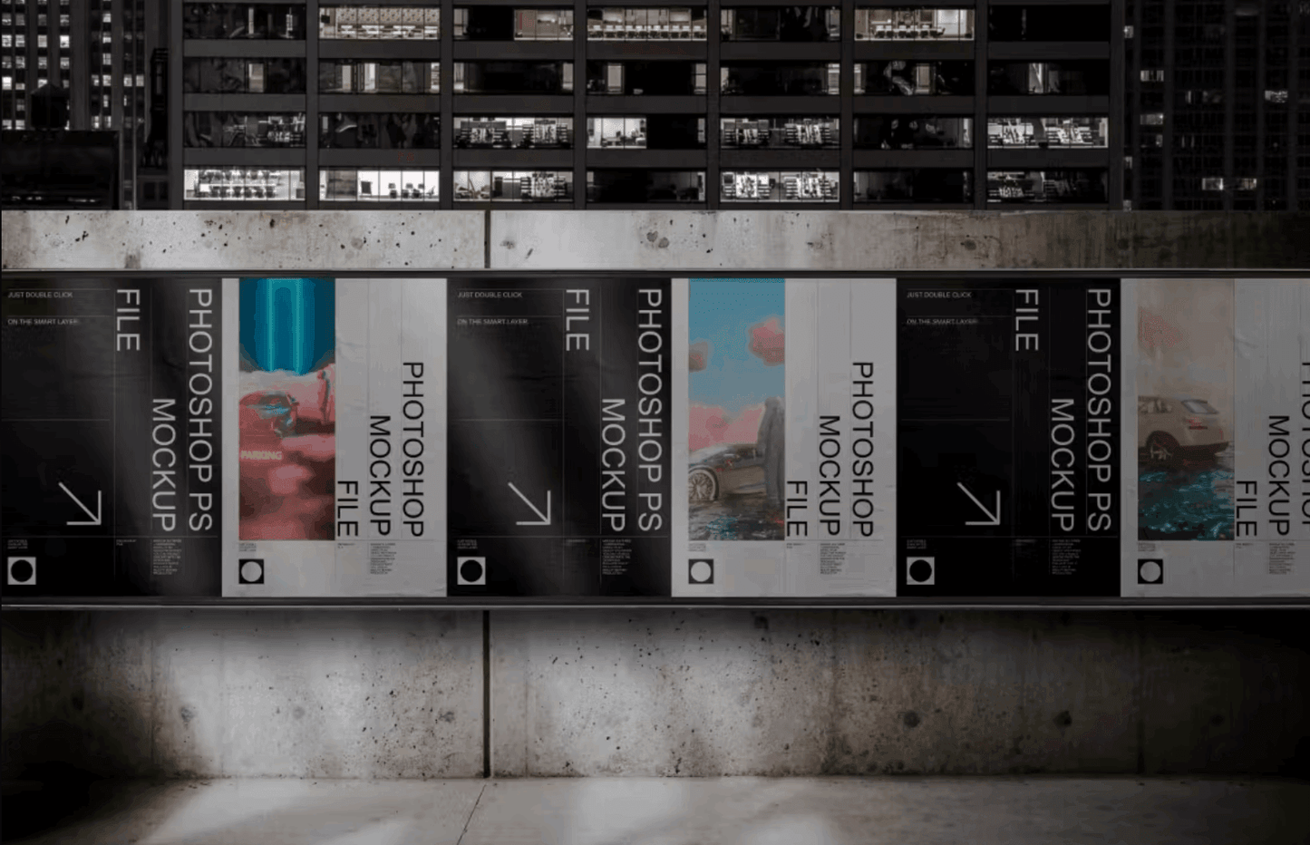 139Poster and Billboard Mockup Set - whaledesign