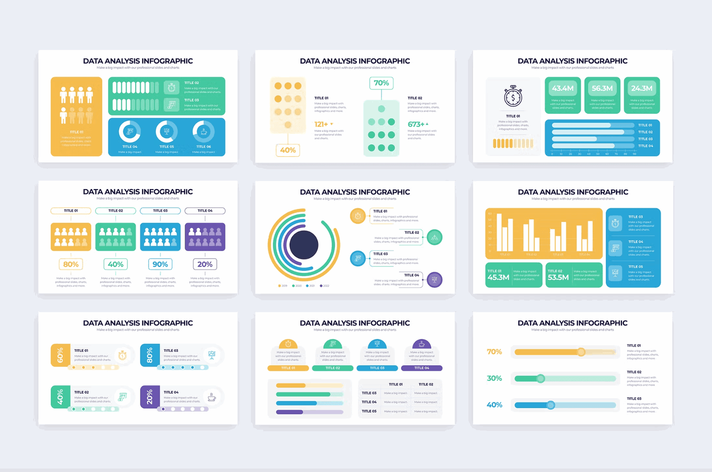 252Business Data Analysis Illustrator Infographics - whaledesign