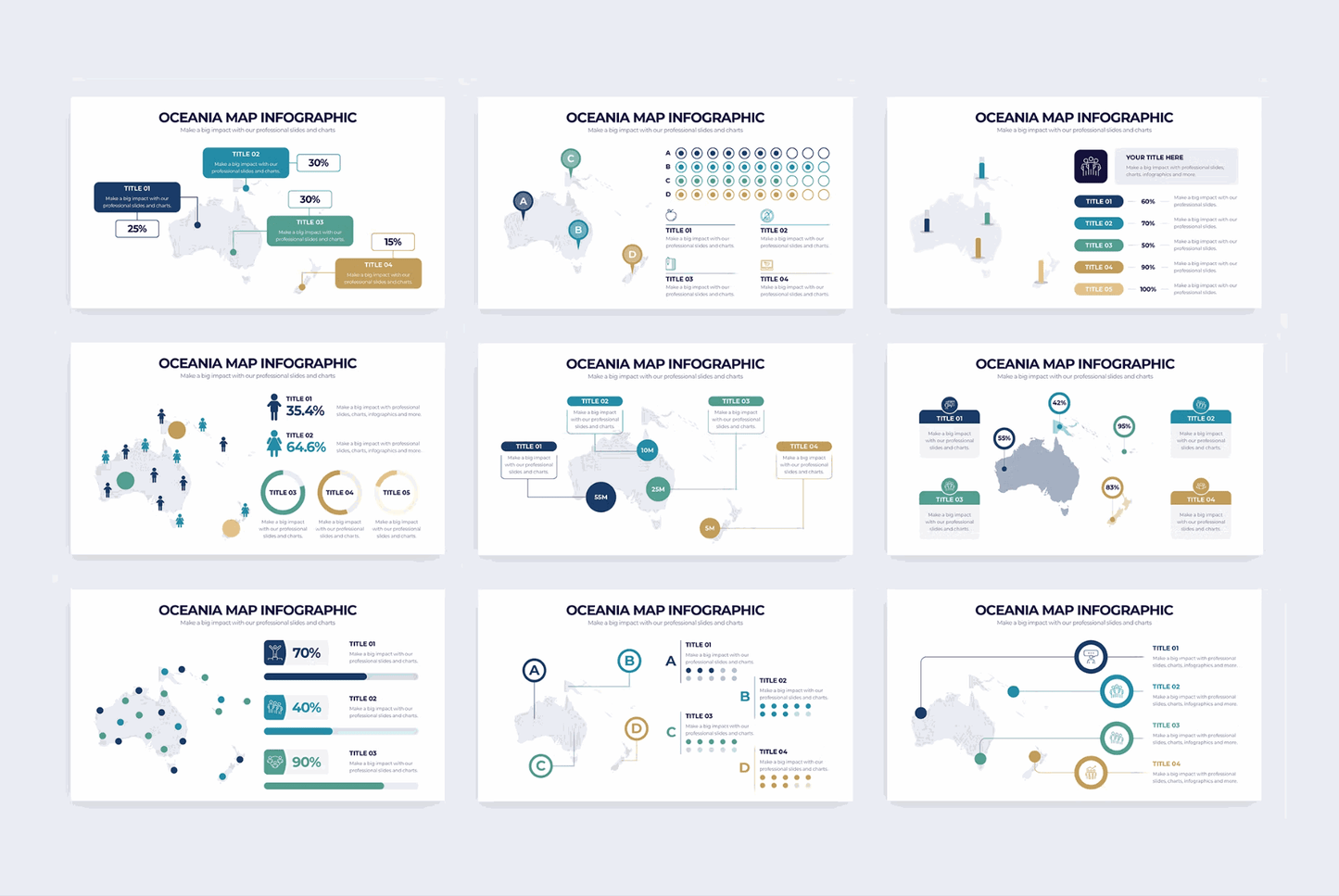 259Education Oceania Map Illustrator Infographics - whaledesign