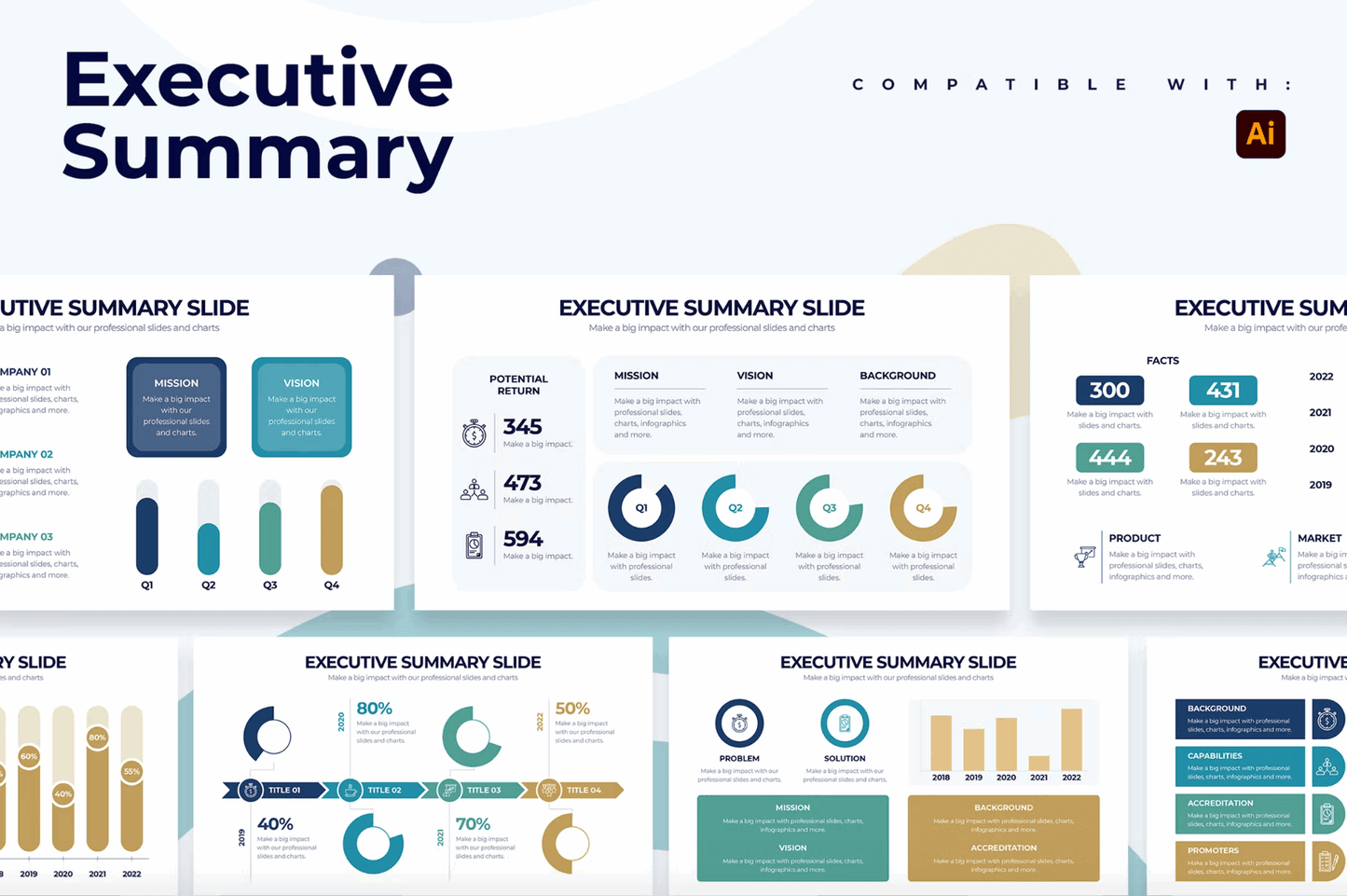260Business Executive Summary Illustrator Infographic - whaledesign