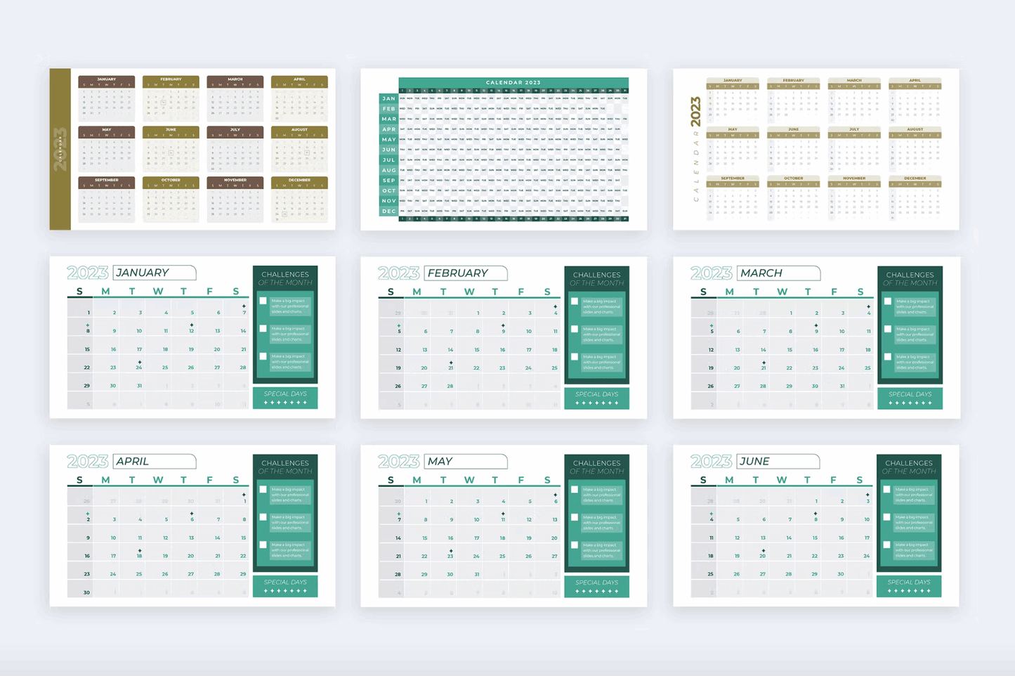 2752023 Calendar Slides Illustrator Infographics - whaledesign