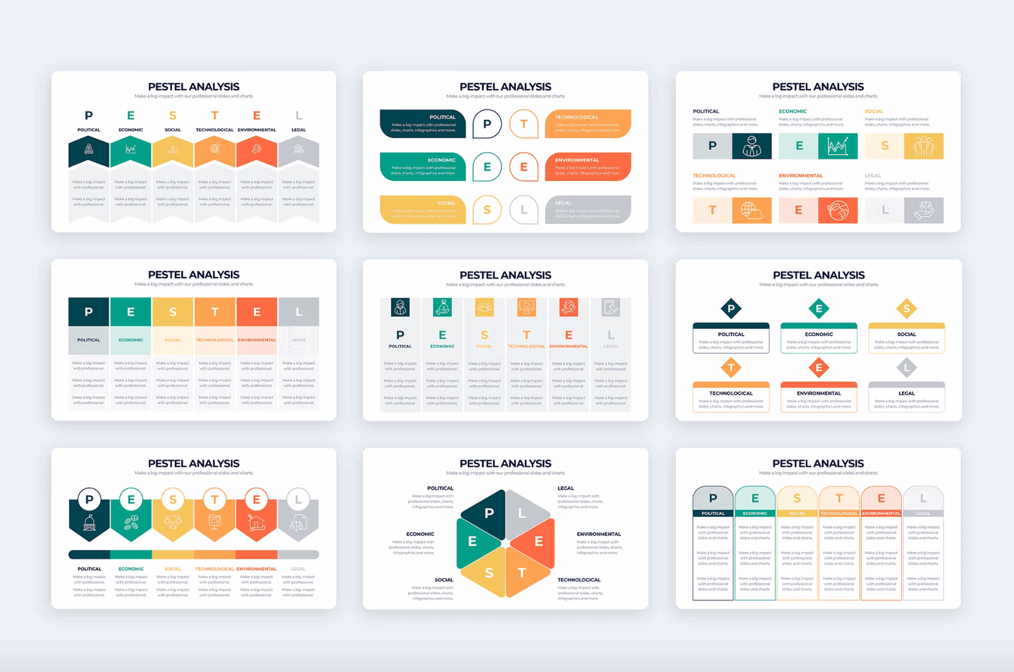 278Business PESTEL Analysis Illustrator Infographics - whaledesign