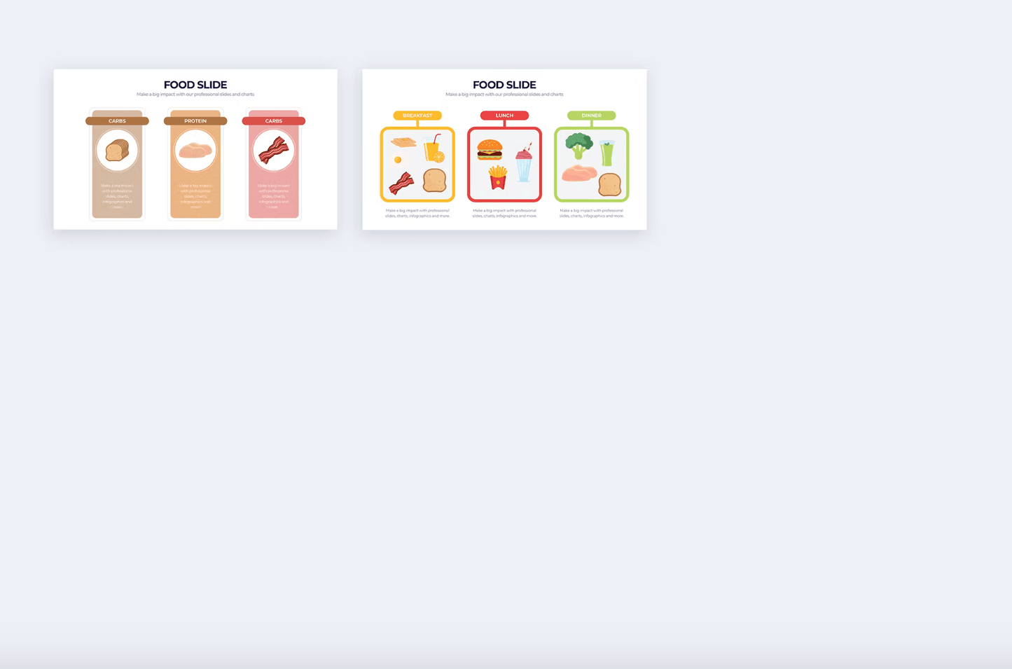 283Food Slides Illustrator Infographics - whaledesign