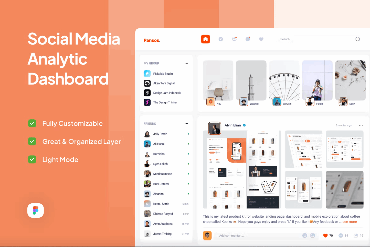 224Pansos - Social Media Analytic Dashboard - whaledesign
