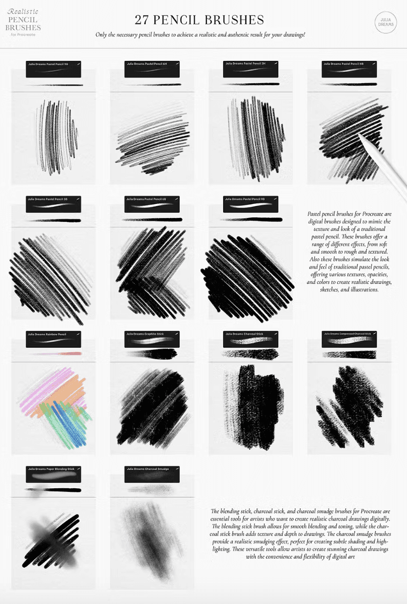 507 Geometric Patterns for Procreate - whaledesign