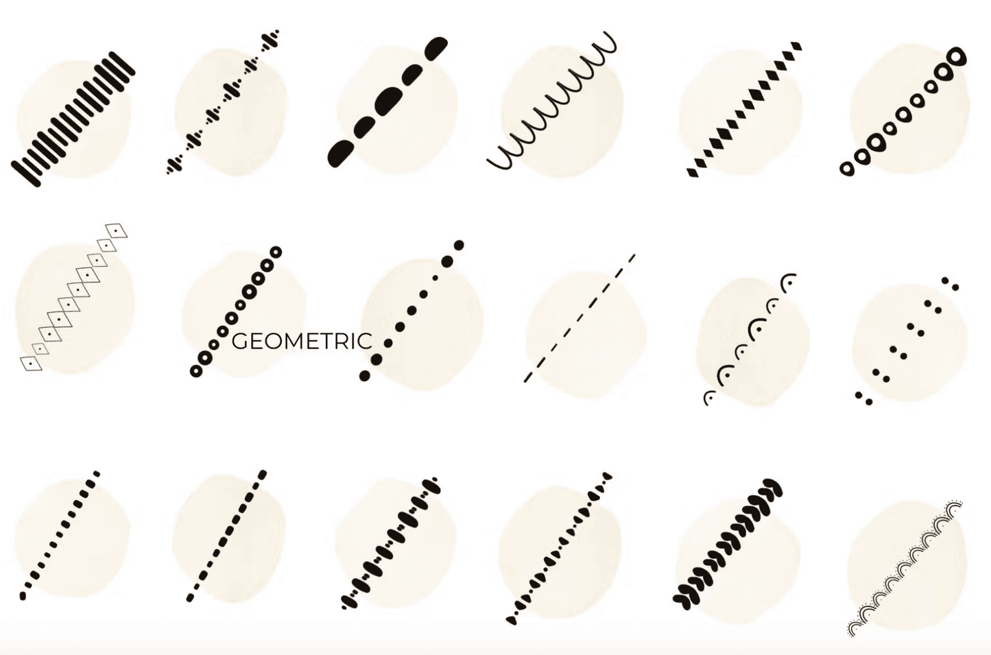 515 Procreate Pattern Border Brushes - whaledesign