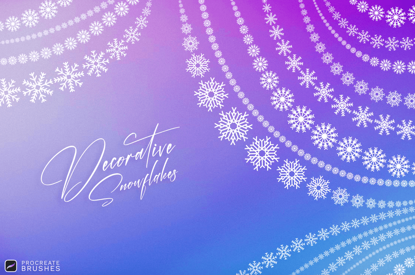 561 Snow Procreate Brushes - whaledesign