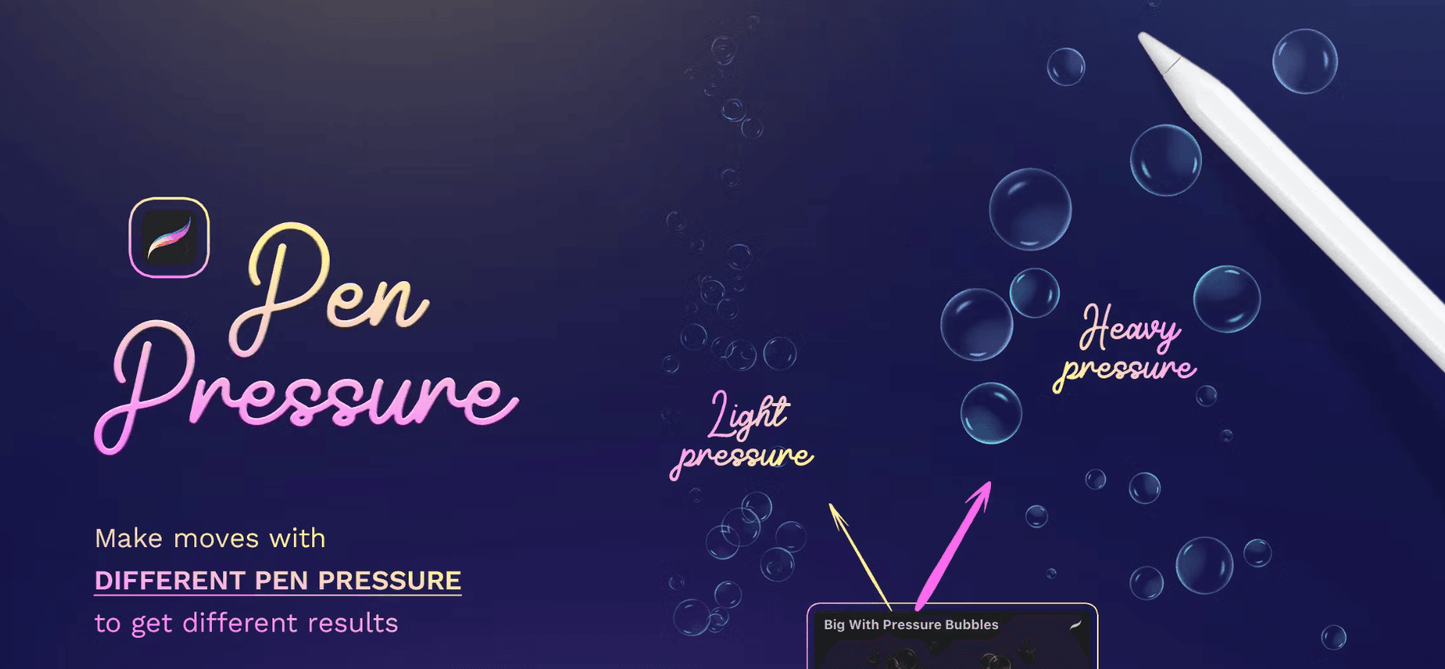 563 Bubbles Procreate Brushes - whaledesign