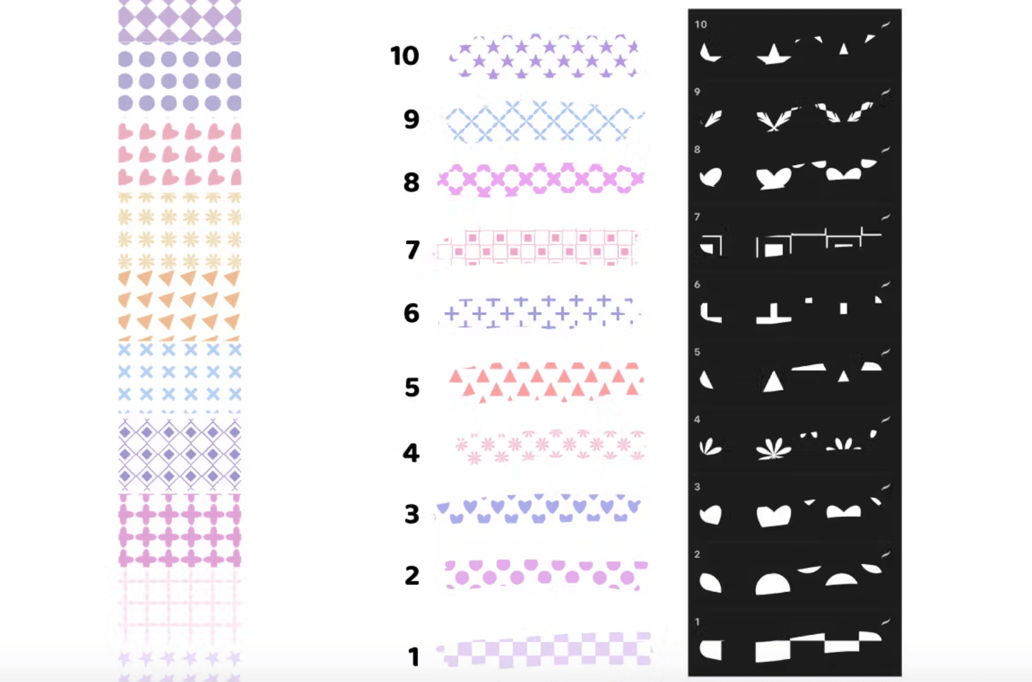 544 Geometrical Pattern Brushes - whaledesign