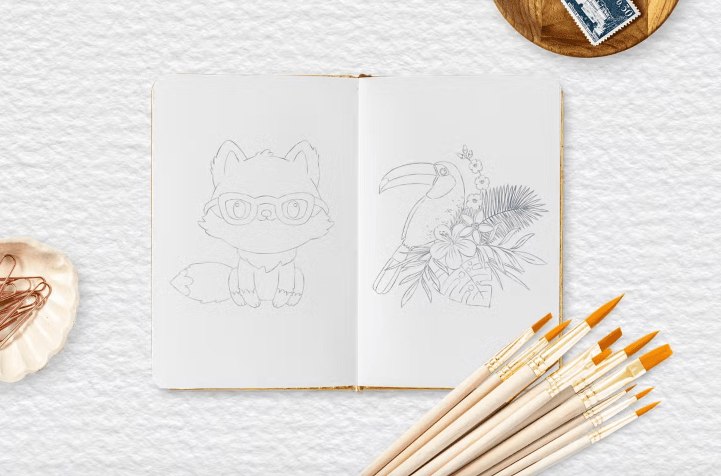 567 Procreate Sketch Pencil Brushes - whaledesign