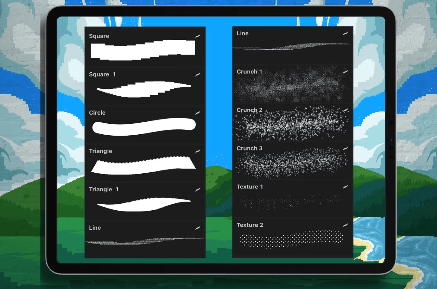 575 Pixel Brush Procreate #1 - whaledesign