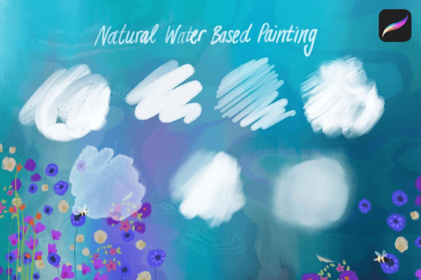 577 Wet Paint Procreate Brushes - whaledesign