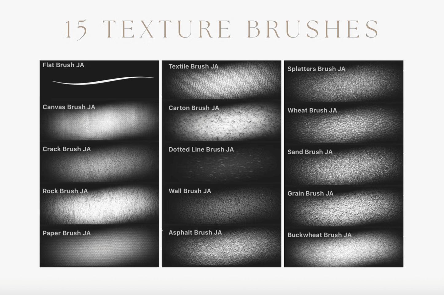 578 Texture brushes for Procreate - whaledesign
