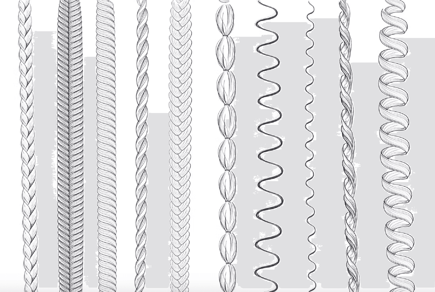 579 10 Hairstyle Brush Procreate - whaledesign